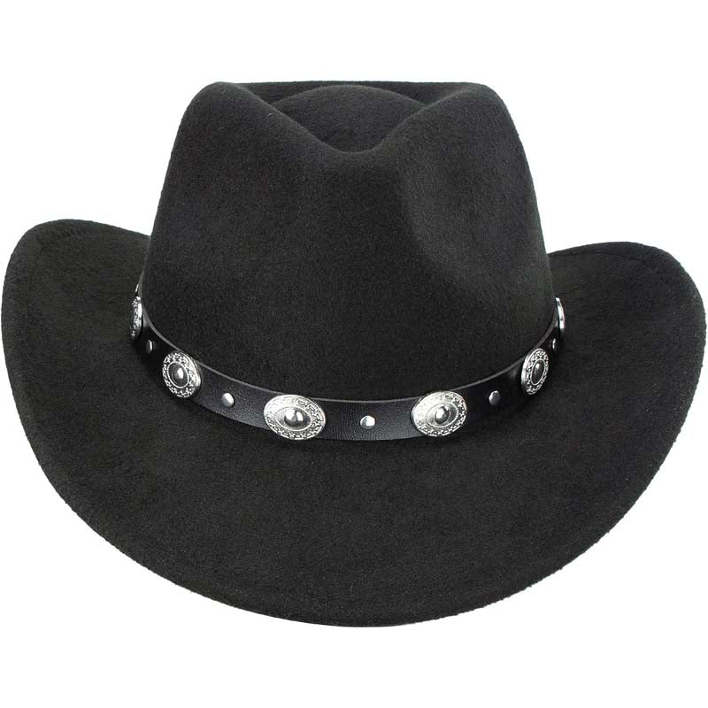 Detachable Belt Buckle Cowboy Cowgirl Hat - WOOLX