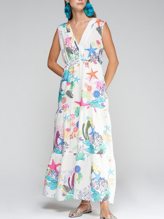 Gadea Linen Maxi Dress - WOOLX