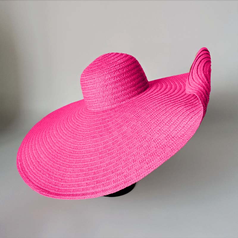 Seaside Beach Sun Hat Oversized Straw Hat - WOOLX