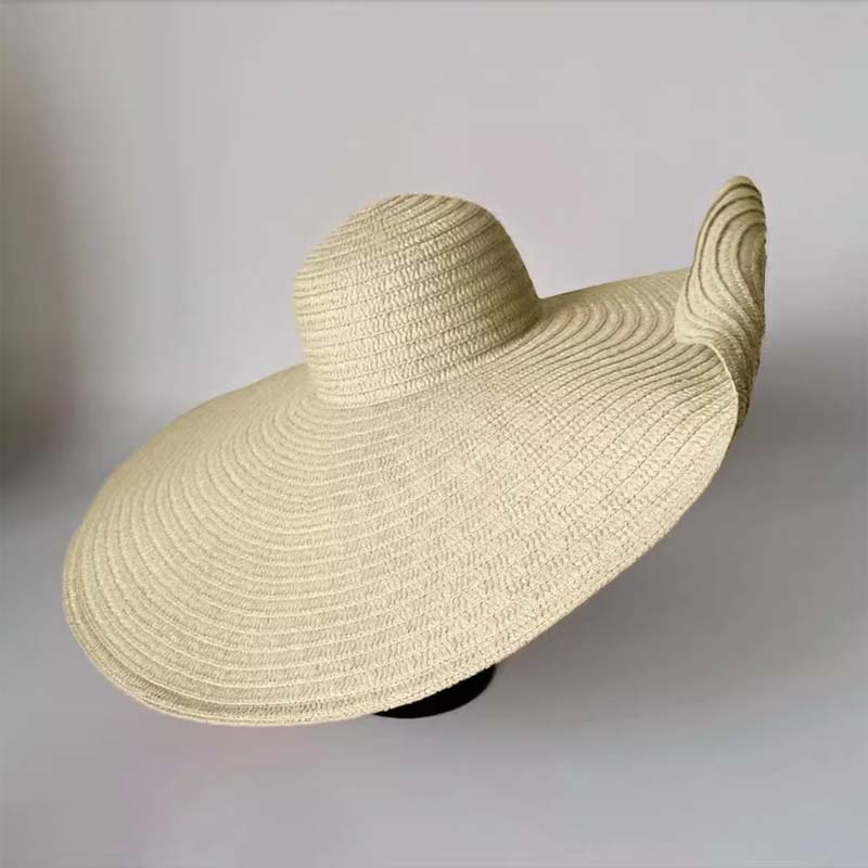 Seaside Beach Sun Hat Oversized Straw Hat - WOOLX