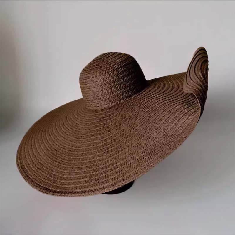 Seaside Beach Sun Hat Oversized Straw Hat - WOOLX