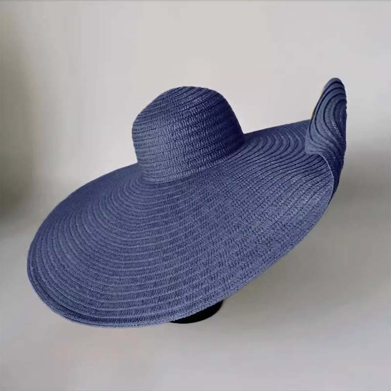 Seaside Beach Sun Hat Oversized Straw Hat - WOOLX
