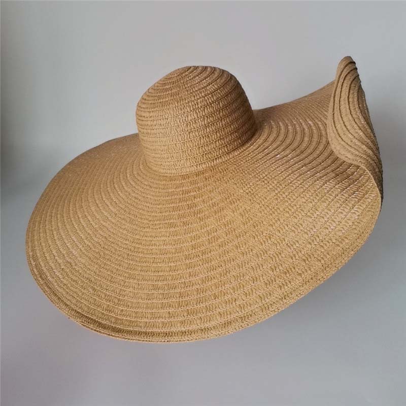 Seaside Beach Sun Hat Oversized Straw Hat - WOOLX