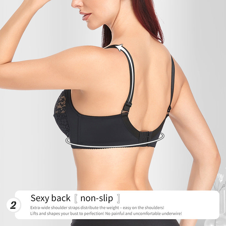 Comfortable Adjustable Plus Size Wireless Bra - WOOLX