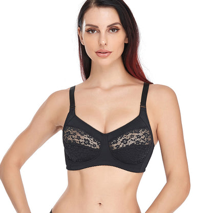 Comfortable Adjustable Plus Size Wireless Bra - WOOLX