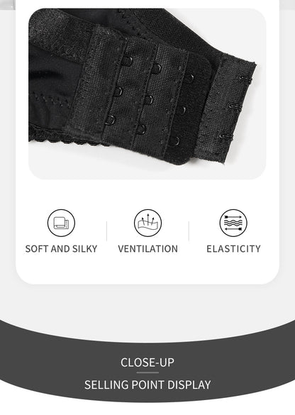Comfortable Adjustable Plus Size Wireless Bra - WOOLX