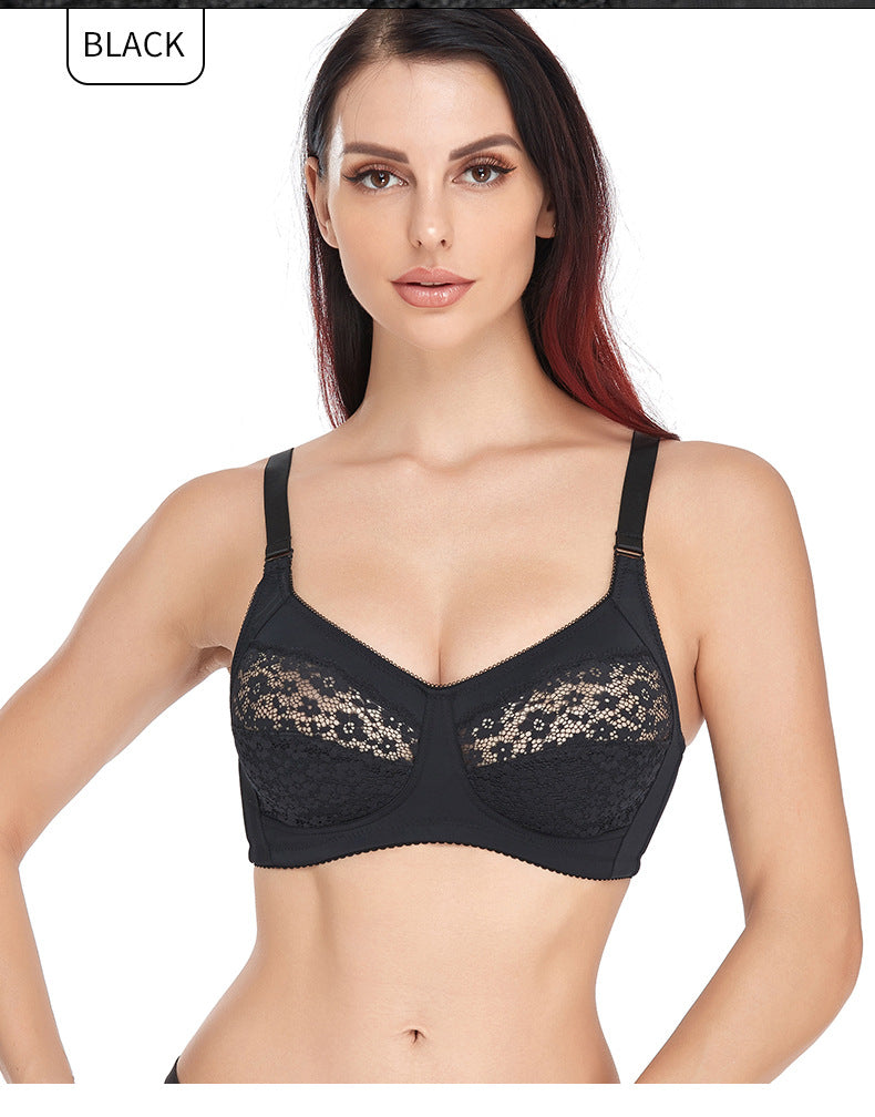 Comfortable Adjustable Plus Size Wireless Bra - WOOLX