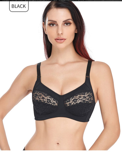 Comfortable Adjustable Plus Size Wireless Bra - WOOLX