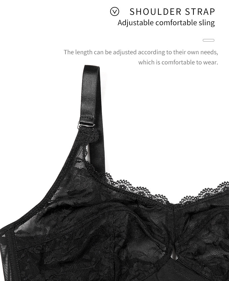Thin no steel ring lace underwear - WOOLX