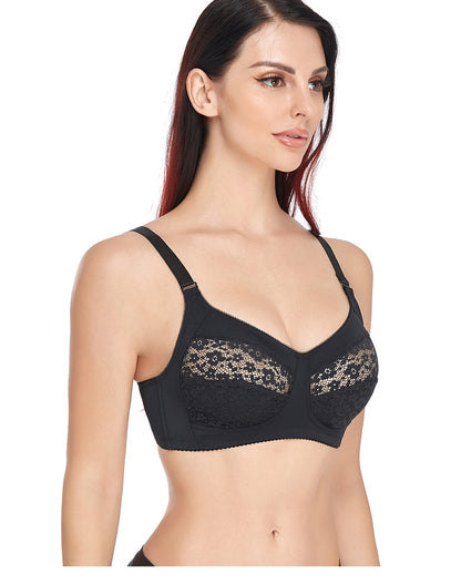 Comfortable Adjustable Plus Size Wireless Bra - WOOLX