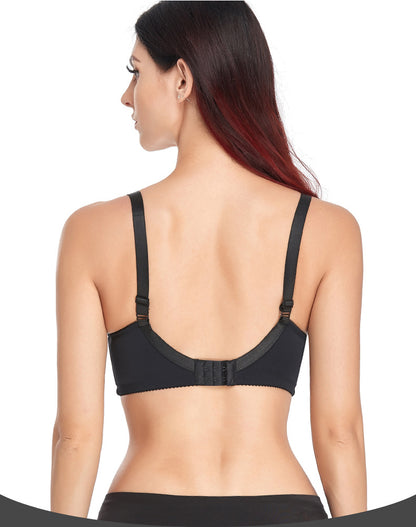 Comfortable Adjustable Plus Size Wireless Bra - WOOLX