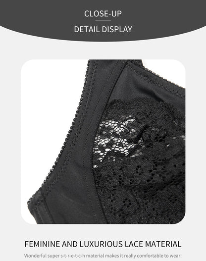 Comfortable Adjustable Plus Size Wireless Bra - WOOLX