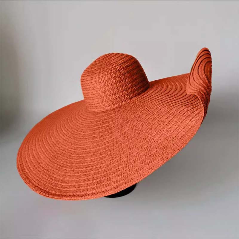 Seaside Beach Sun Hat Oversized Straw Hat - WOOLX