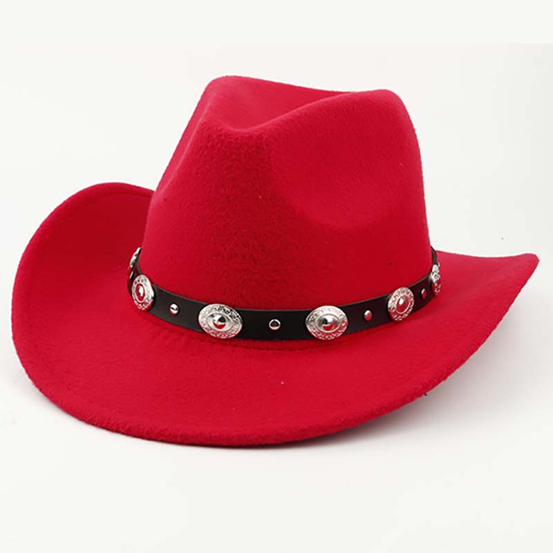 Detachable Belt Buckle Cowboy Cowgirl Hat - WOOLX