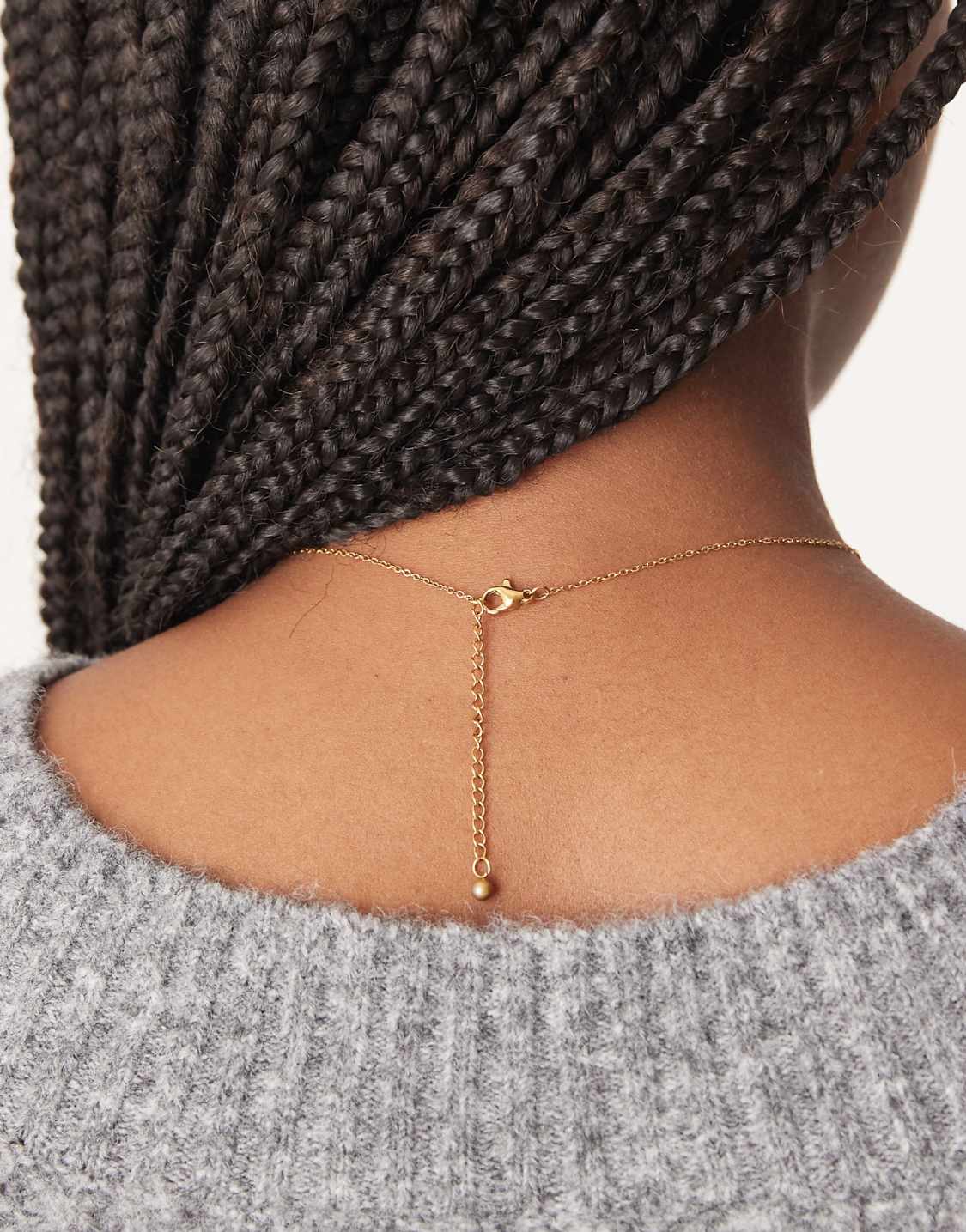 WOOLX DESIGN Waterproof Stainless Steel Necklace With Knot Pendant In - WOOLX