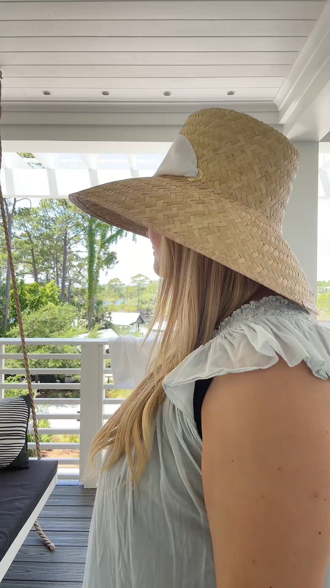 Wide Brim Fedora Straw Sun Hat – Lightweight Summer Beach Hat - WOOLX