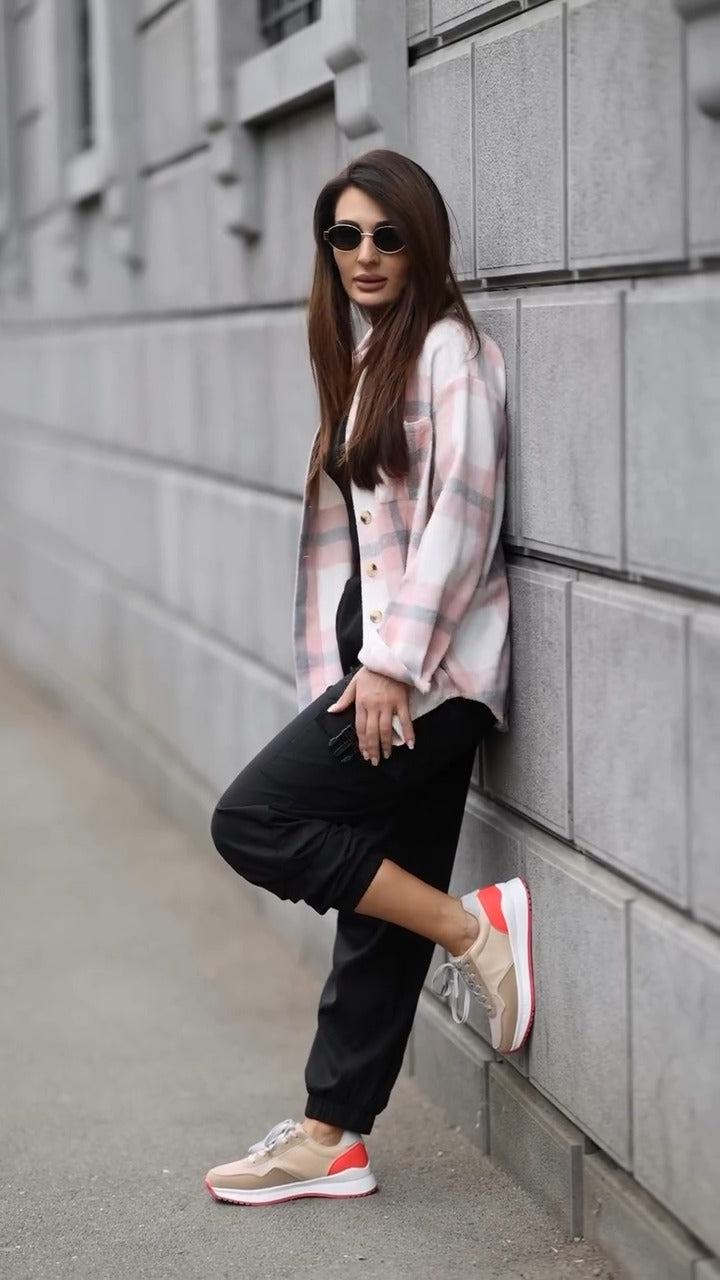 Charming Retro - Inspired Color - Block Sneakers - WOOLX
