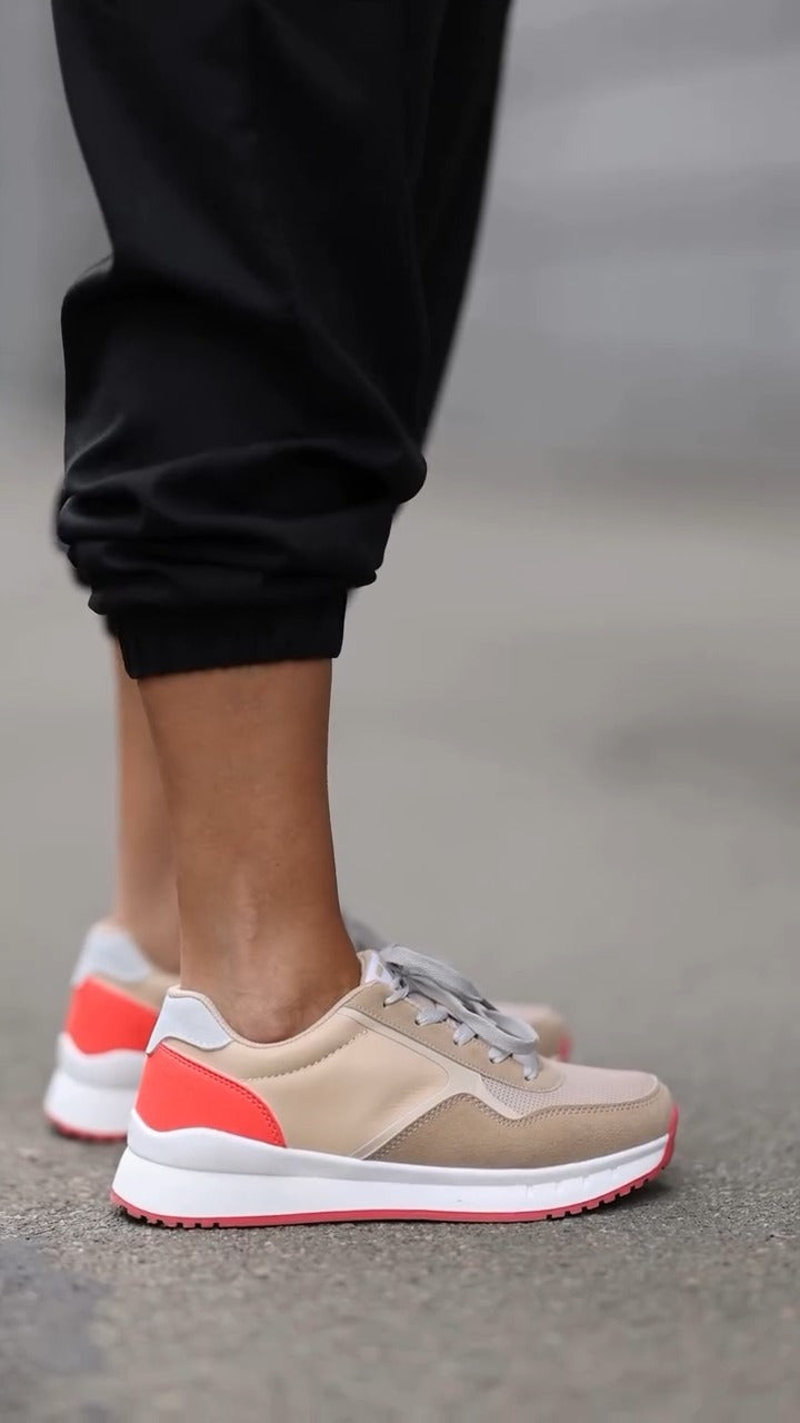 Charming Retro - Inspired Color - Block Sneakers - WOOLX