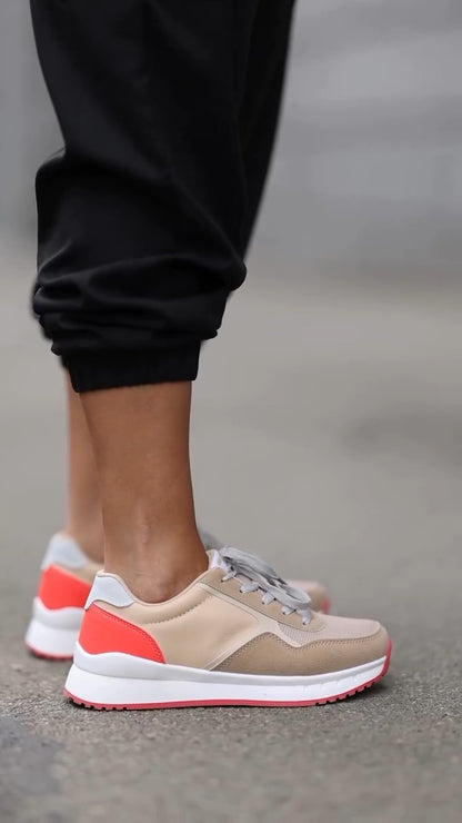 Charming Retro - Inspired Color - Block Sneakers - WOOLX