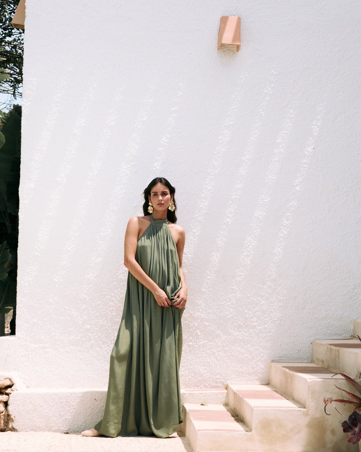 Halter Neck Maxi Dress - WOOLX