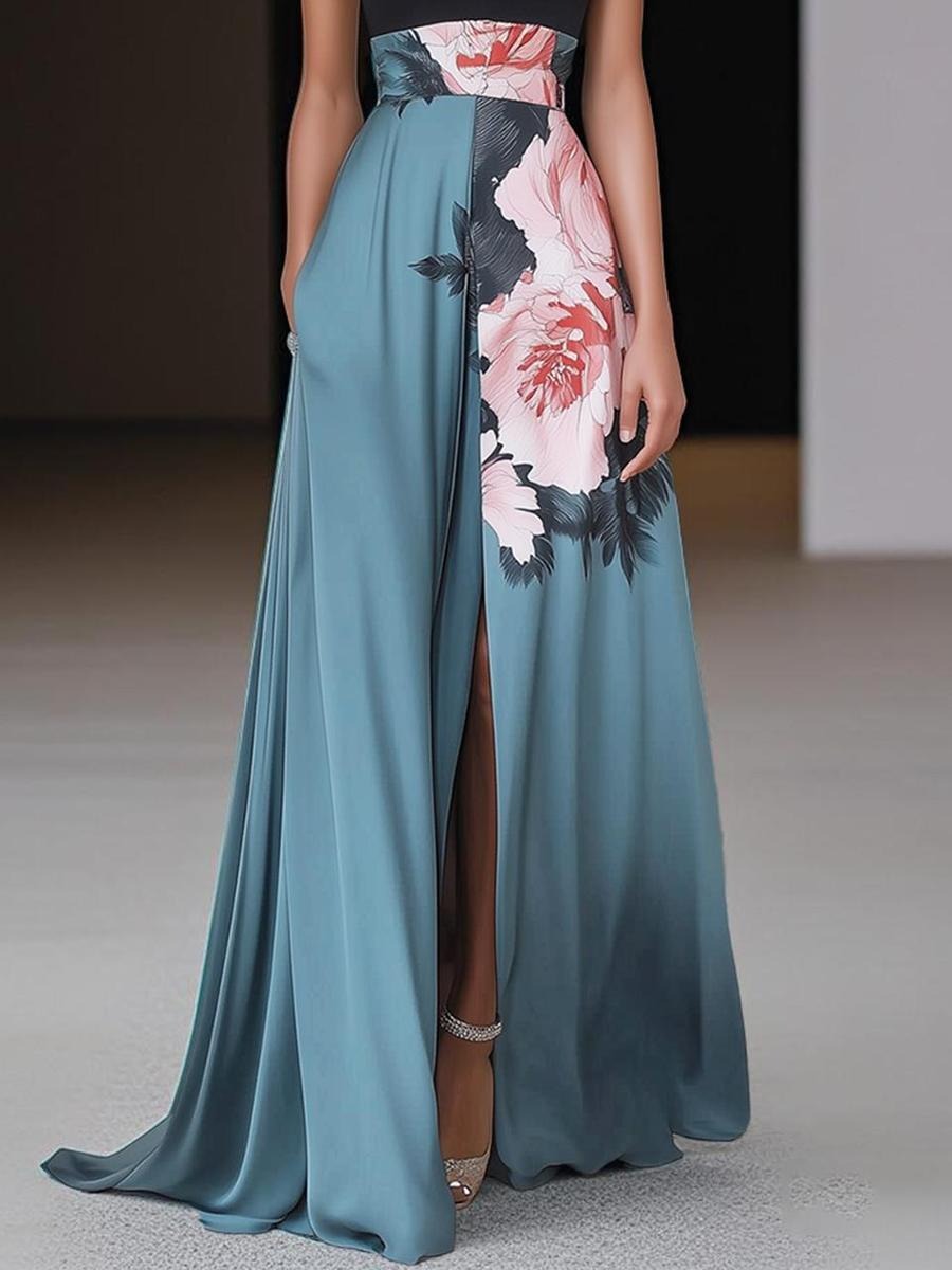 Sexy Halter Sleeveless Maxi Dress