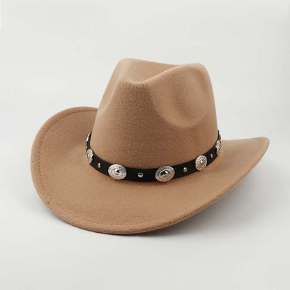 Detachable Belt Buckle Cowboy Cowgirl Hat - WOOLX