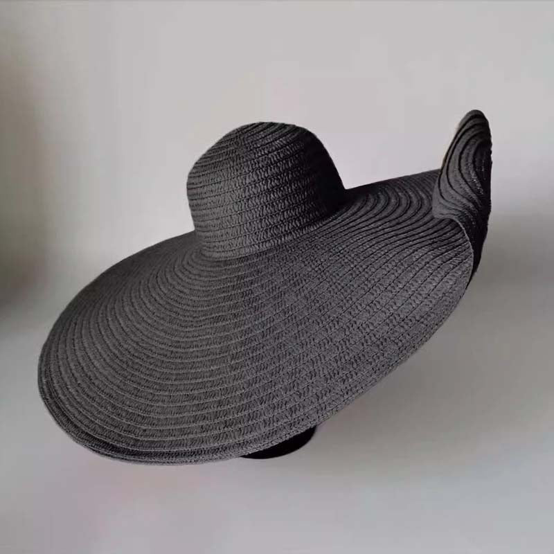 Seaside Beach Sun Hat Oversized Straw Hat - WOOLX