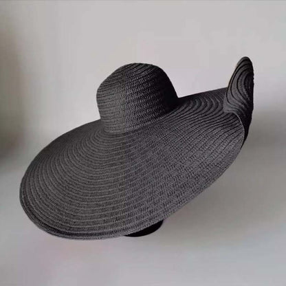 Seaside Beach Sun Hat Oversized Straw Hat - WOOLX