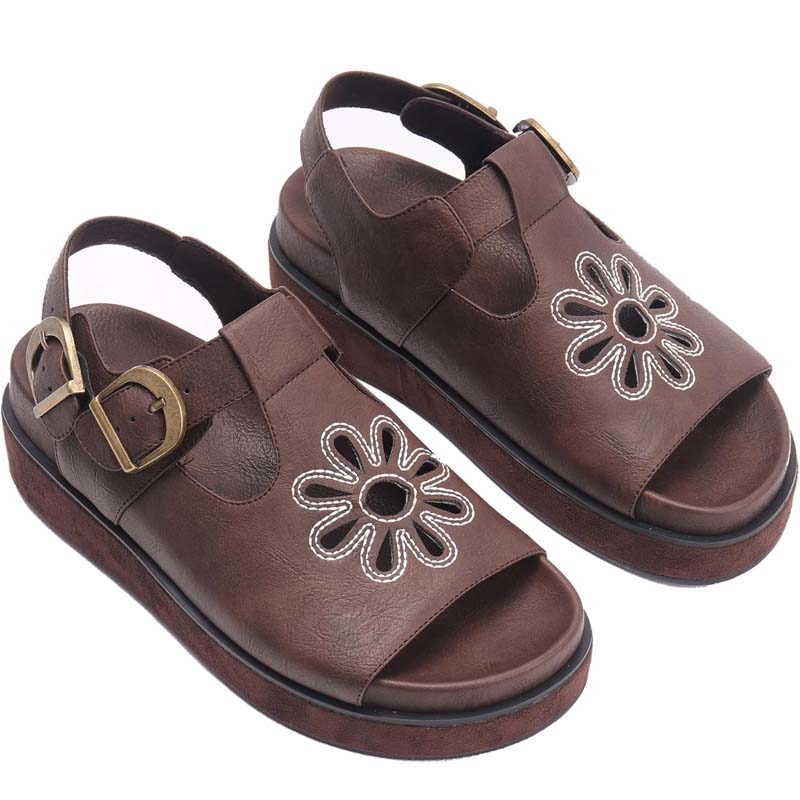 Fashion Embroidered Beach Shoes Sandals - WOOLX
