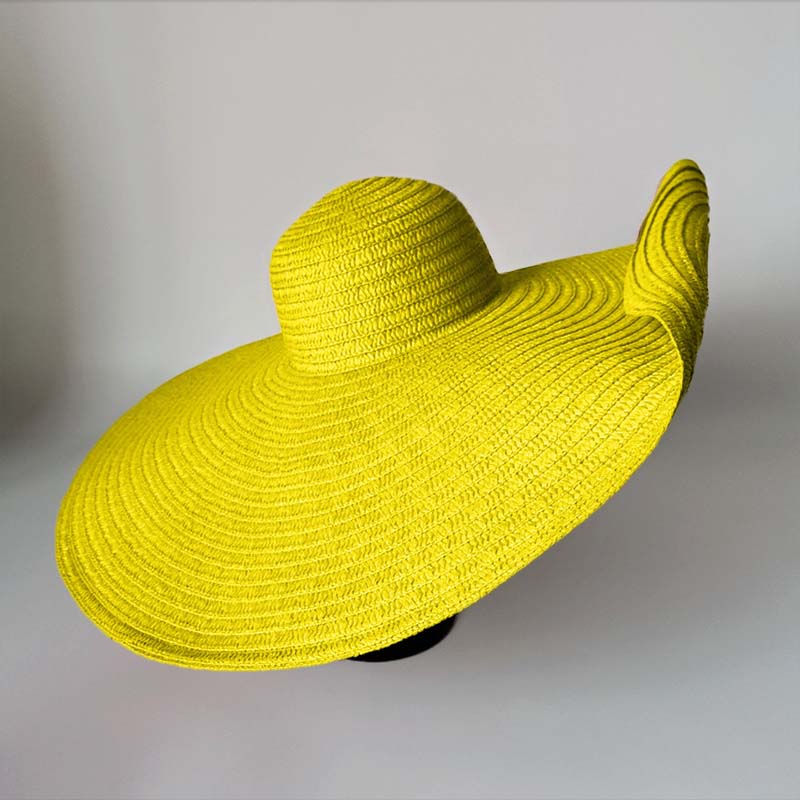 Seaside Beach Sun Hat Oversized Straw Hat - WOOLX