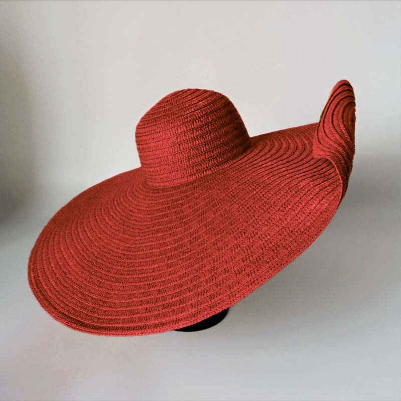 Seaside Beach Sun Hat Oversized Straw Hat - WOOLX