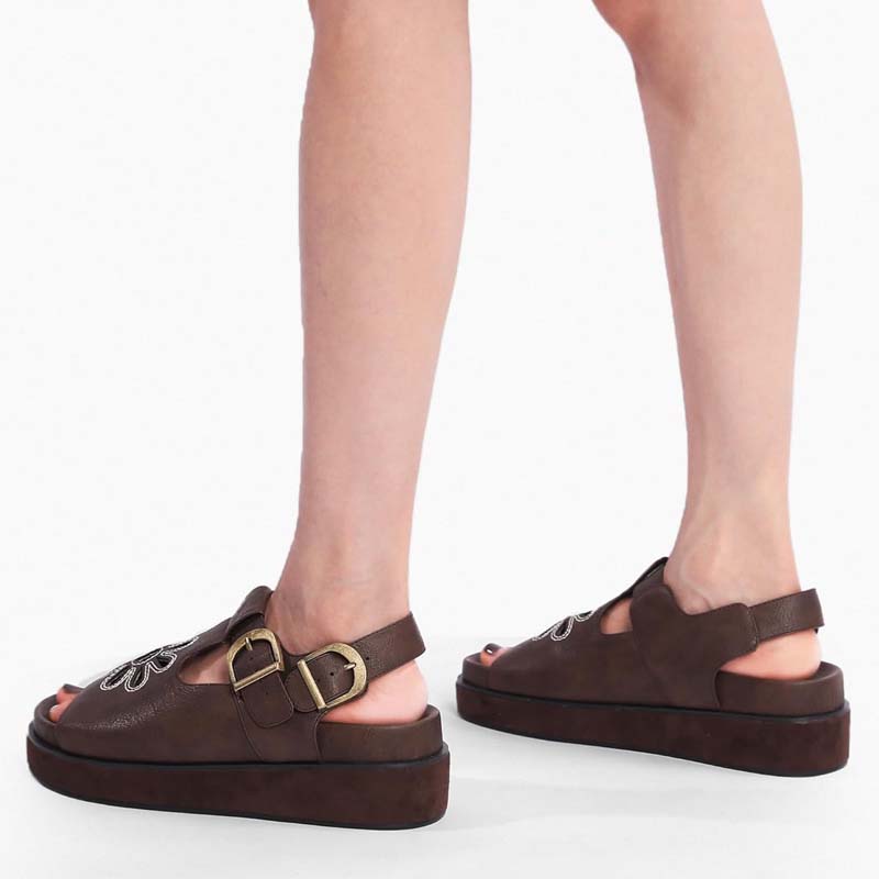 Fashion Embroidered Beach Shoes Sandals - WOOLX