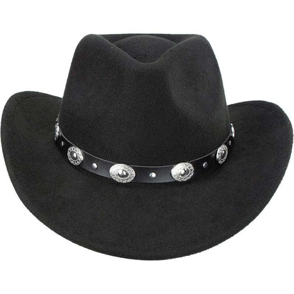 Detachable Belt Buckle Cowboy Cowgirl Hat - WOOLX