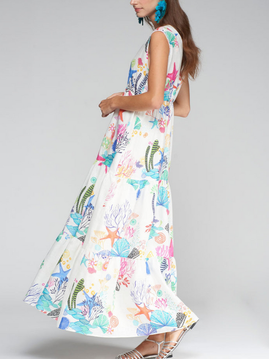 Gadea Linen Maxi Dress - WOOLX